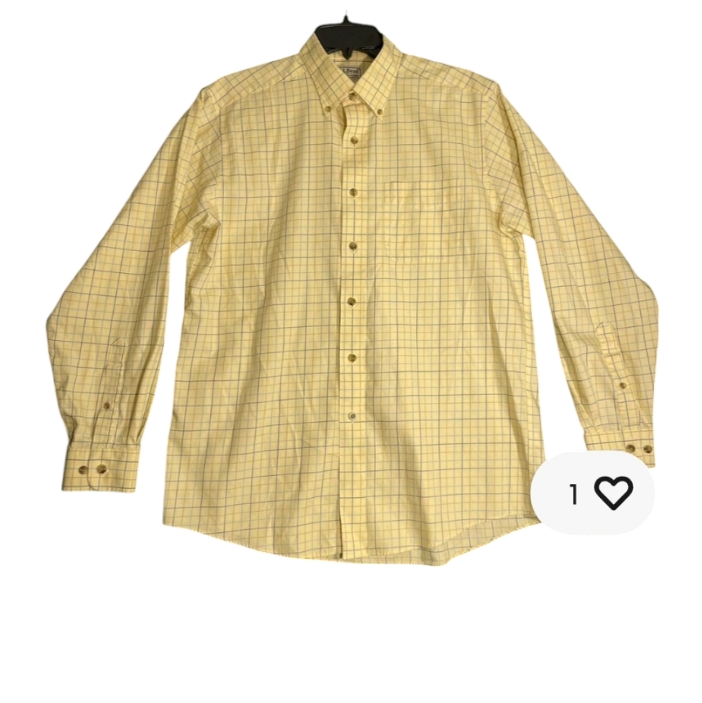 LLBean Men's Wrinkle Resistant Traditional Fit LS Button Down Siize 2 XL Tall